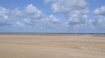 Strand van badplaats Ouddorp